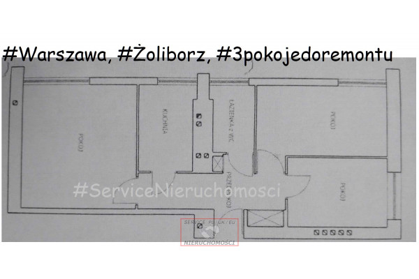 Warszawa, Żoliborz, Zajączka, #Żoliborz dla inwestora! 3 pokoje = 2 kawalerki !